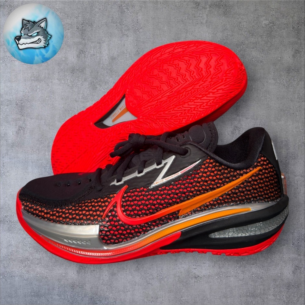 Nike Air Zoom GT Cut Black Bright Crimson Basketball Shoes Men's 6 CZ0175-007